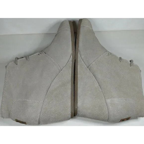 TOMS Kala Women's 3" Wedge Heel Lace Up Bootie Size 10 Taupe Desert - Picture 5 of 9